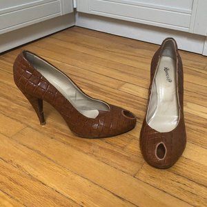 Rocco P peep toe heels